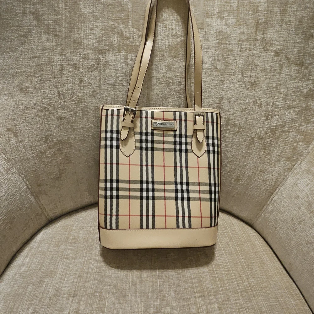 Classic Check Beige Tote Bag - Picture 1 of 6